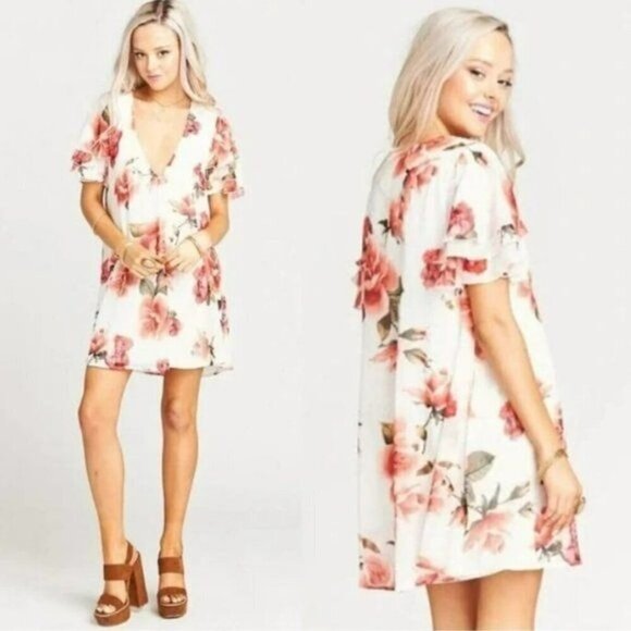 Show Me Your Mumu Disick Rosebud Floral Mini Dress Flowy Spring Size Sm EUC - Picture 1 of 10